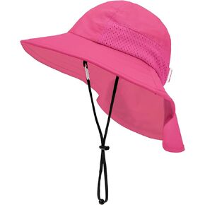 Century Star Neck Flap Protection Baby Sun Hat UPF 50+ Beach Hats Kids Wide Brim Outdoor Swim Cap for Toddler Girls Boys