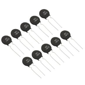 PATIKIL NTC Thermistors Resistors, 10Pcs 1.5 Ohm NTC 1.5 D-15 High Sensitivity Current Limiter Temperature Sensor for Measuring Temperature Black