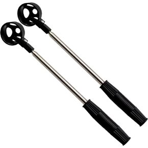 DYWISHKEY Telescopic Golf Ball Retriever, Golf Ball Picker, Golf Pick up Scoop, 16.5 Inch to 80 Inch Retracted Length, Stainless Steel Shaft, Automatic Locking Scoop (2Pcs)