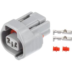 X AUTOHAUX 1 Set 2 Pin No.9098011149 Side Marker Light Connector Adapter Plug Clip Kit Replacement for Toyota