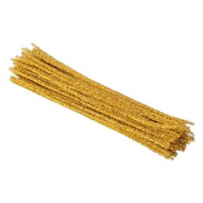 PATIKIL 30cm/11.8" Pipe Cleaners Chenille Stem, 100Pcs Glitters Fuzzy Sticks Pipe Cleaner Craft Supplies for DIY Art Creative Decoration Projects, Silver Tone