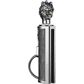 BIASTNR Permanent Match Keychain Lighter, Flint Matchstick Fire Starter Lighter, Reusable Flint Waterproof Camping Emergency Survival Gear (Lion)