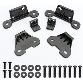 KAVIUS Hard Top Mounting Bracket Kits Compatible with Jeep Wrangler JL JLU 2018-2024 | Wrangler 4Xe 2021-2024 | Gladiator JT 2020-2024 Steel Hardtop Install Brackets with Stainlesss Steel Hardware