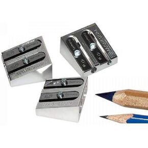 KUM 2-hole Pencil Sharpener Magnesium Alloy Wedge Profile