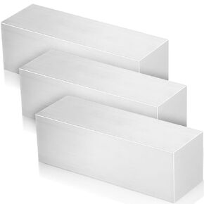 Hicarer 3 Pcs 6 x 2 x 2 Inches Square 6061 Aluminum Bar Square Aluminum Flat Bar Stock Solid Flat Bar 6061 General Purpose Plate Solid New Mill Stock for Industry Precision Machining