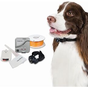 Premier Pet In-Ground Fence System – Customizable Pet Fence for Small and Large Dogs, Coverage Up to 1/3 Acre & Expandable up to 5 Acres, Waterproof Adjustable Collar, Replaceable Battery