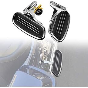 KEMIMOTO Passenger Floorboards Compatible with Touring Models Road Glide Street Glide Electra Glide 1993-2024 (Chrome Floorboards) in Saudi Arabia