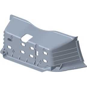 Polaris ATV Right Hand Service Nylon Footwell, Gloss Black, Genuine OEM Part 5433929-070, Qty 1