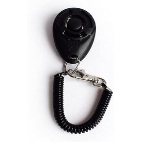 Jowxsx Black Dog Training Clicker with Wrist Strap Resistant Lightweight Pet Training Clicker for Cats Puppy Birds Horses Perfect for Behavioral Training Training Clickers