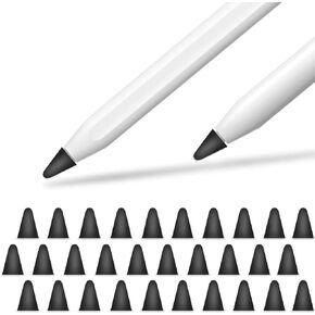 YINVA Cover for Apple Pencil Tips, Silicone Nib Mute Cap Accessories for Apple Pencil 1st/ 2nd Gen/USB-C Pen Tip(30 PCS,10 Colors)