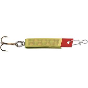 Luhr Jensen 1/4 Super Duper Magnum Cast Spoon, Brass/Gold P-Lite (1303-014-0151)