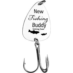 New Dad Gifts for Daddy to be Fishing Lure for First Time Dad Gifts Fishing Lover Gifts Baby Pregnancy Announcement Gifts for Husband Grandpa Fishing Buddy Coming Soon Fishing Gifts