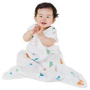Muslin Cotton Toddler Sleeping Sack Bag, 0.5 Tog baby Lightweight Wearable Blanket for boy and girl (S, Forest)