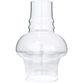 B&P Lamp Glass Hooded Chimney for Oil and Kerosene Lamps, 3 by 7 Inches, Clear