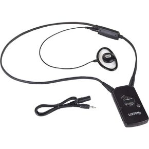 Listen Technologies LR-5200-IR-P1 Advanced Intelligent DSP IR Receiver Package 1; Includes One (1) LR-5200-IR Receiver, Integrated Neck Loop/Lanyard, and a Universal Ear Speaker