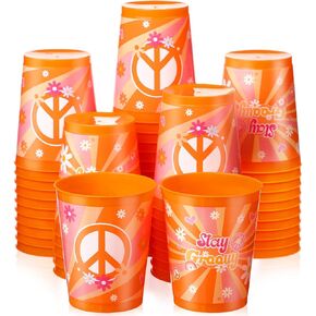 Cholemy 50 Pcs Happy 50th Birthday Cups 12 oz 1974 Birthday Party Cups Gold and Black Plastic Stadium Cups Reusable Drink Tumblers Drinkware for Men Woman 50 Years Birthday Party Decorations Supplies