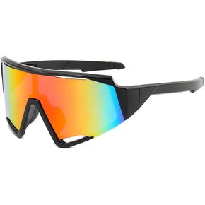 SANPLMG UV400 Outdoor Sports Sunglasses for Adults Cycling,Youth Baseball,Small-face Sunglasses for Women Men Golf Fishing