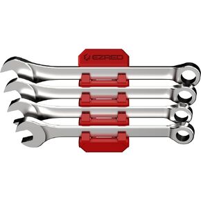 EZRED Magnetic Flexible 4 Slot Wrench Holder 8 Magnets Flexible TPEE Design