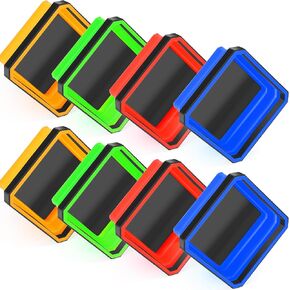 Barydat 10 Pcs Magnetic Tool Tray Collapsible Foldable Parts Trays Set Magnetic Screw Tray Magnetic Parts Bowl Square Silicone Magnetic Tool for Bolts Nuts Washers Pins Screw Parts (Blue) in Kuwait