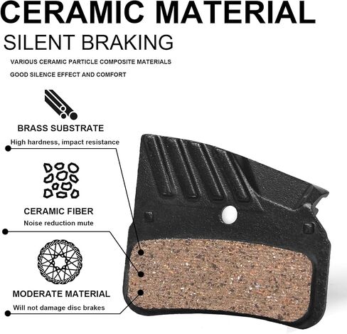 BUCKLOS BL-01S Disc Brake Pads for Ceramic Shimano N03A N04C L05A K04S K04Ti K05S K05Ti M8110 M7110 R9170-F R8070-F R7070-F R4770-F RS805-F RS505-F RS405-F RS305-F U5000-F RX810-F RX400-F in Saudi Arabia