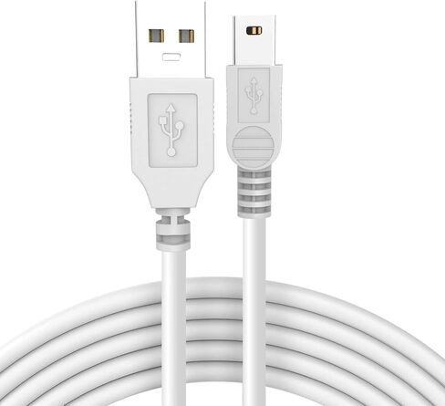 سلك كابل شحن USB بديل من Arzweyk متوافق مع Texas Instruments TI-84 Plus CE، TI-84 Plus C Silver Edition، TI 89 Titanium، TI Nspire CX CAS شاحن الآلات الحاسبة الرسومية، 3FT، أبيض in Kuwait