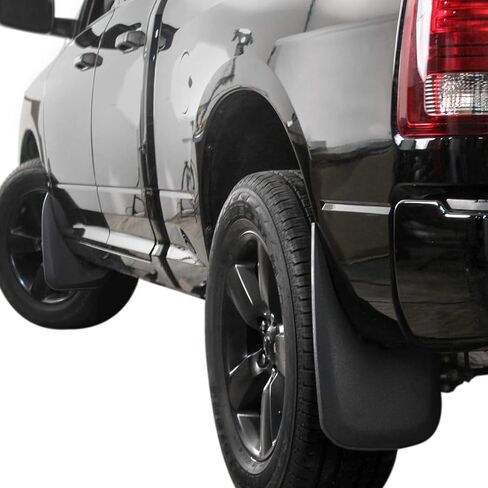 Red Hound Auto Premium Mud Flaps Splash Guards Compatible with Dodge Ram (1500 2009-2018, 1500 Classic 2019, 2500 3500 2010-2018) Molded Front & Rear 4 Piece Set (for Trucks Without Fender Flares) in Saudi Arabia
