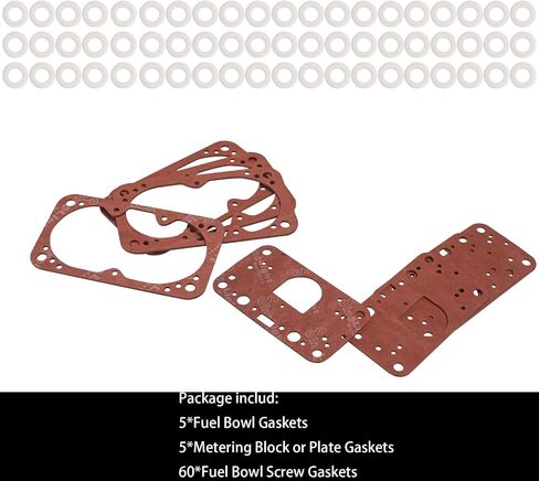 8-2000QFT Carburetor rebuil kit Gasket Assembly Fit for Holley 8-2000 M2300 4150 Carburetor. 8-2000QFT Gasket kit for Holley 4150 Carburetor Jet kit Repalce 8-2000QFT (Red) in Saudi Arabia