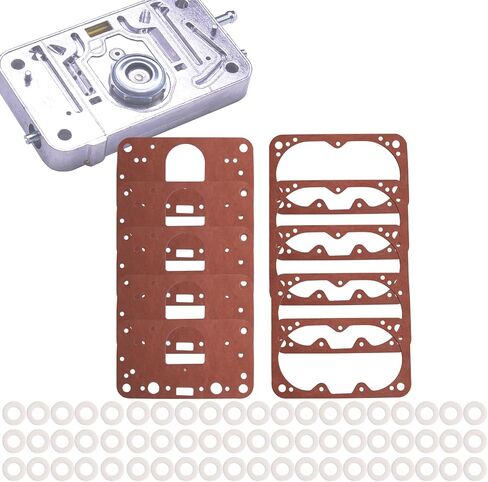 8-2000QFT Carburetor rebuil kit Gasket Assembly Fit for Holley 8-2000 M2300 4150 Carburetor. 8-2000QFT Gasket kit for Holley 4150 Carburetor Jet kit Repalce 8-2000QFT (Red) in Saudi Arabia