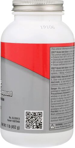 مركب تشحيم ومضاد للاحتجاز من النيكل CRC SL35913 - 16 واط. أوقية، الشحوم المضادة للاستيلاء على التركيبات، البطانات، الشفاه، الرؤوس in Saudi Arabia