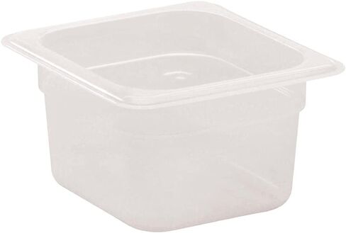 وعاء طعام مقاس 1/6 من Cambro 64PP190، بعمق 4 بوصات، شفاف (6/علبة) in Saudi Arabia