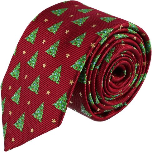 Trafalgar Men's Oh Christmas Tree Novelty Silk Necktie in Saudi Arabia
