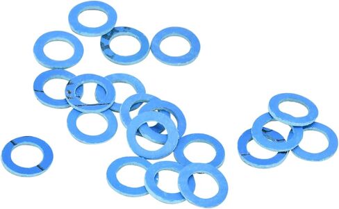 Weelparz 20 قطعة من حشية سدادة تصريف الوحدة السفلية 12-19183-3 12-19183Q02 غسالة لولبية لتصريف التروس 12-19183K02 متوافقة مع Mercury Mercruiser المتوافقة مع Johnson Evinrude Outboards 18-2945 in Kuwait