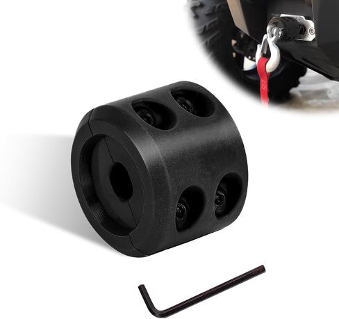 GKmow 1 PC Winch Cable Hitch Stopper, PVC Colorfast Cable Protection Rubber Line Plug, Universal Smooth Burr-Free Trailer Stop Accessory, Suitable for Trucks, Jeeps, ATVs, UTVs, ORVs, SUVs (Red) in Saudi Arabia