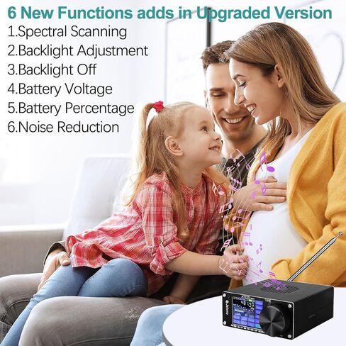 SI4732 ATS-25MAX Radio Receiver, 5.2b Full-Band Portable Radio Builted-in 4000mAh Lithium Battery, FM LW MW & SW SSB DSP Receiver with 2.4 Touch Screen in Kuwait