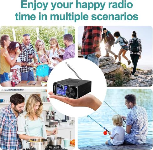 SI4732 ATS-25MAX Radio Receiver, 5.2b Full-Band Portable Radio Builted-in 4000mAh Lithium Battery, FM LW MW & SW SSB DSP Receiver with 2.4 Touch Screen in Kuwait