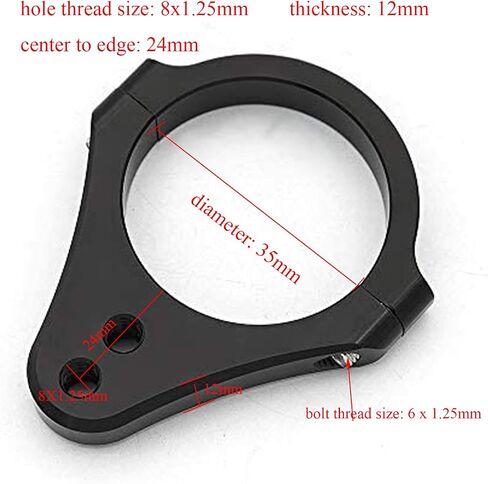 30mm CNC Aluminum Motorcycle Fork Tube Brackets Steering Damper Frame Mounting Clamp Foot Fixer Hardware Parts Stabilizer Universal in Saudi Arabia