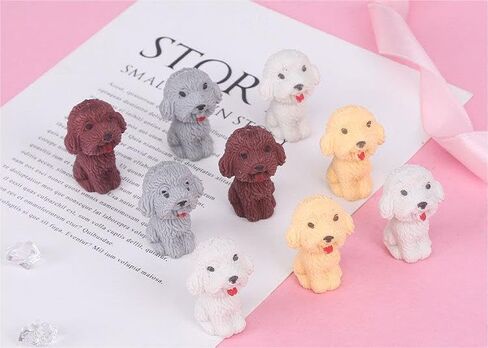 Exasinine 36Pcs Animal Pencil Erasers Toppers, Pencil Eraser Tops, Poodle Eraser Dog Shape Eraser Desk Pet Erasers for Children Gift Prizes in Kuwait