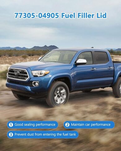 77305-04904 غطاء حشو الوقود مناسب لسرير تويوتا تاكوما (2005-2015) كابينة مزدوجة قصيرة (5 أقدام) in Kuwait