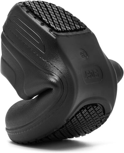 حذاء عمل Alcubieree غير قابل للانزلاق للنساء لخدمة الطعام سهل الارتداء للتمريض، مريح مقاوم للماء ومقاوم للزيوت، حذاء مطعم خفيف الوزن لطيف أسود مقاس 8.5 in Kuwait