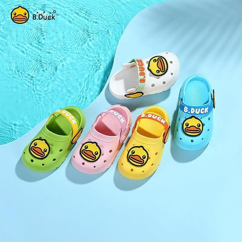 B.Duck Little Kids Toddler Clogs Garden Shoes Boys Girls Cartoon Dinosaur Slides Non-Slip Pool Sandals in Saudi Arabia