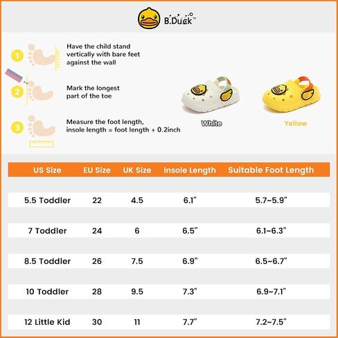B.Duck Little Kids Toddler Clogs Garden Shoes Boys Girls Cartoon Dinosaur Slides Non-Slip Pool Sandals in Saudi Arabia