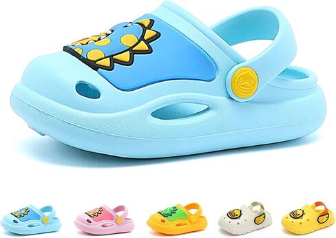 B.Duck Little Kids Toddler Clogs Garden Shoes Boys Girls Cartoon Dinosaur Slides Non-Slip Pool Sandals in Saudi Arabia