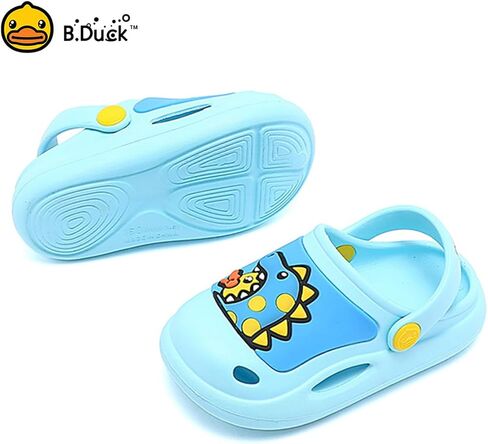 B.Duck Little Kids Toddler Clogs Garden Shoes Boys Girls Cartoon Dinosaur Slides Non-Slip Pool Sandals in Saudi Arabia