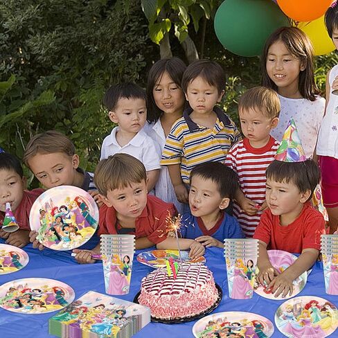 60Pcs Princess Birthday Party Tableware Set,including Plates,Napkins,Paper Cups,for Girls Princess Birthday Party Supplies Decorations in Kuwait