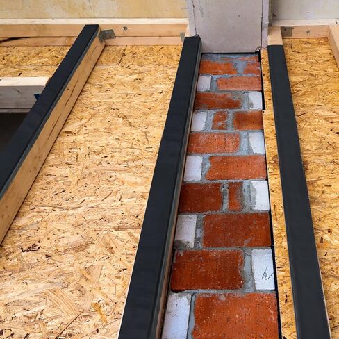 Joist Tape for Decking 50 Feet Deck Flashing Tape Joist Protection Tape Butyl Joist Tape for Joists and Beams, Preservative Waterproof Deck Joist Tape, Black (8 Rolls, 1-5/8 Inch Width) in Saudi Arabia