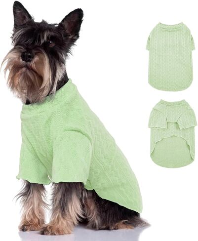 Bonaweite محبوك سترة الكلب للكلاب الصغيرة المتوسطة القطط، الدافئة الناعمة السترة جرو سترة الزي الكلب تريكو البلوز للكلاب فتاة صبي in Kuwait