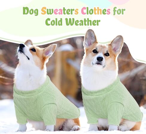 Bonaweite محبوك سترة الكلب للكلاب الصغيرة المتوسطة القطط، الدافئة الناعمة السترة جرو سترة الزي الكلب تريكو البلوز للكلاب فتاة صبي in Kuwait