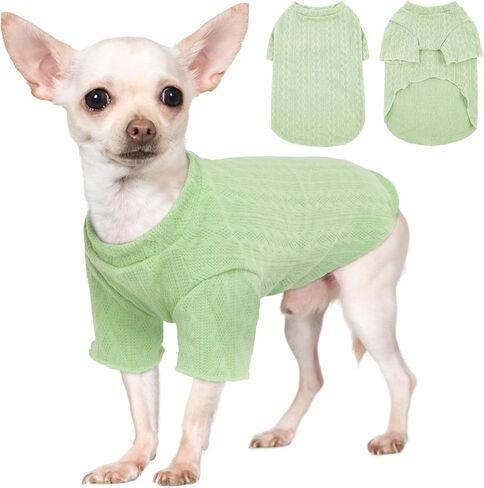 Bonaweite Knitted Dog Sweater for Small Medium Dogs Cats, Warm Soft Pullover Puppy Sweater Outfit Doggie Knitwear Sweatshirt for Dogs Girl Boy in Saudi Arabia