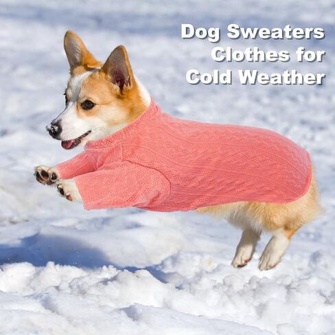 Bonaweite Knitted Dog Sweater for Small Medium Dogs Cats, Warm Soft Pullover Puppy Sweater Outfit Doggie Knitwear Sweatshirt for Dogs Girl Boy in Saudi Arabia