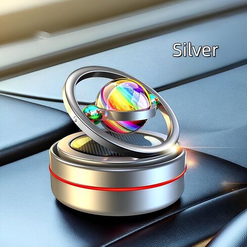 EAONITU سيارة الديكور الشمسية تدور لوحة القيادة سيارة الزينة السيارات الديكور الداخلي الهدايا ديكور المنزل مكتب (الأحمر) in Kuwait